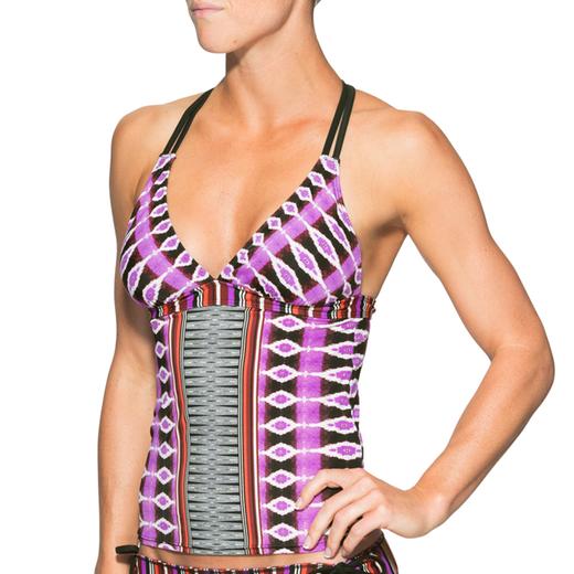 Long Torso Tankini Swimwear Women's TwoPiece Bathing Suits In Tall Sizes