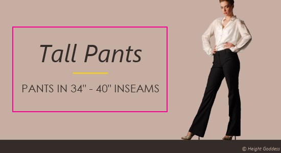 Tall Women Pants - Ladies Casual- Dress- &amp- Active Pants In Long ...