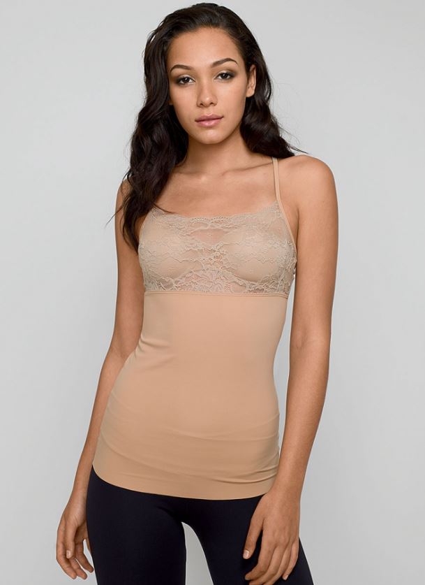 Alloy Apparel's Shape Lace Tank in Tall
