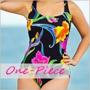 Long torso one-piece swimwear