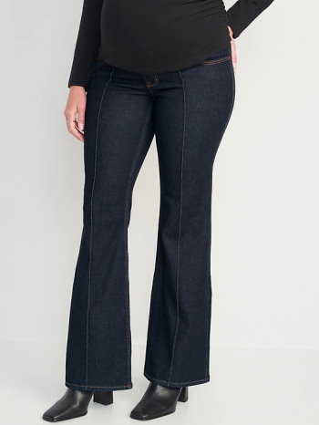 Tall Straight Leg Maternity Jeans 37 Inseam (Sizes 2-20)