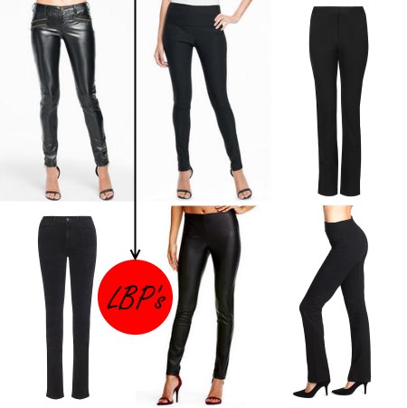 Tall options for little black pants.