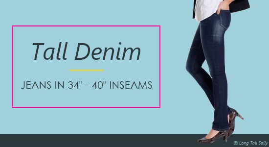 Women's Tall Jeans and Long Length Denim