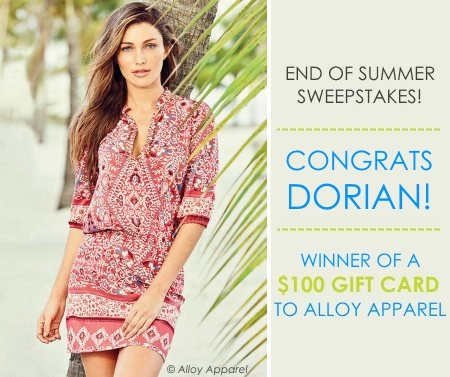 Alloy Apparel End of Summer Sweepstakes