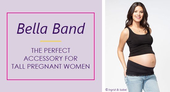 The Bella Band by Ingrid & Isabel is the perfect clothing accessory for tall pregnant women.