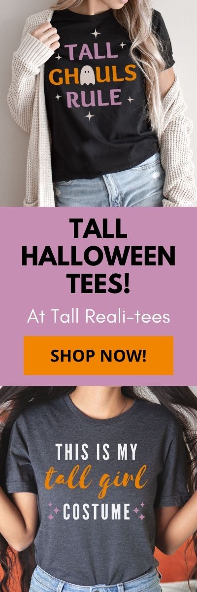 Tall women's unique graphic Halloween t-shirts at Tall Reali-tees!