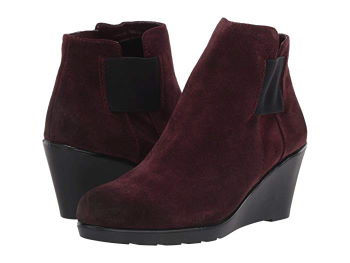 naturalizer laila leather wedge bootie